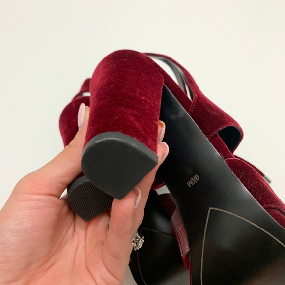 NEW Halogen Burgundy Lani Strappy Lace-Up Sandals - Picture 5 of 11